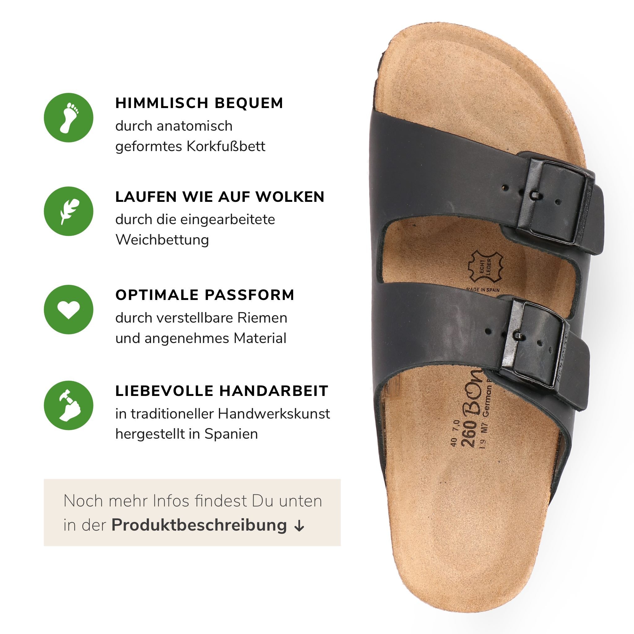 BOnova Schwanberg Unisex Leder
